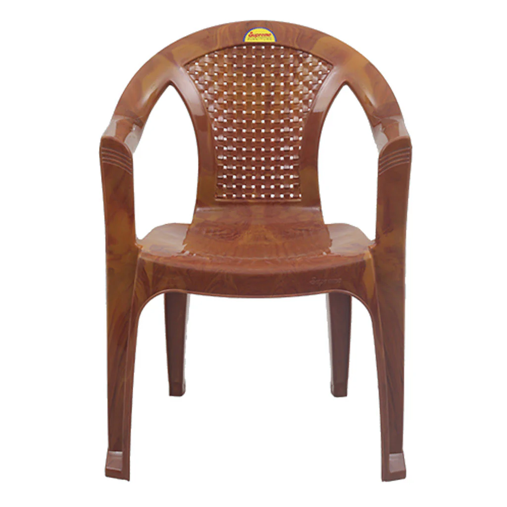 Supreme Optra Plastic Chair Teakwood