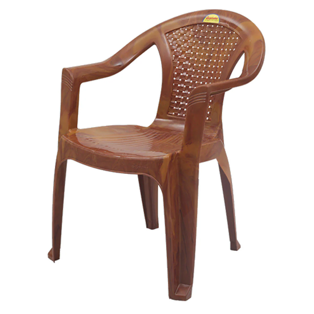 Supreme Optra Plastic Chair Teakwood - Image 2