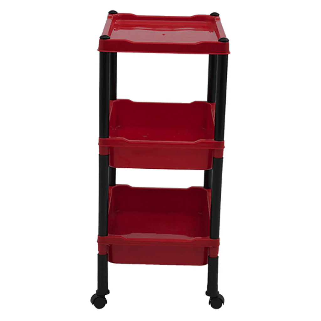 Supreme Space Plastic Shelving Rack Red - Image 2