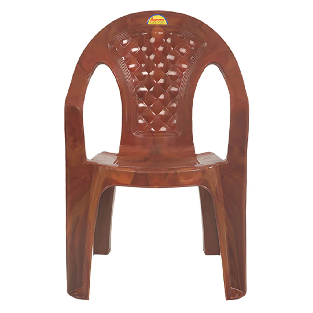 Supreme Spark Plastic Chair Teakwood
