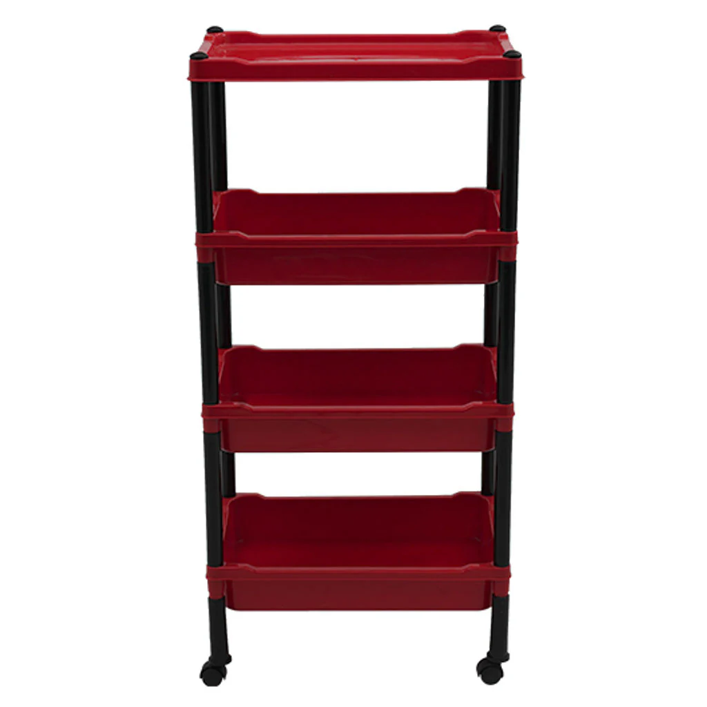 Supreme Spoga Plastic Shelving Rack Red