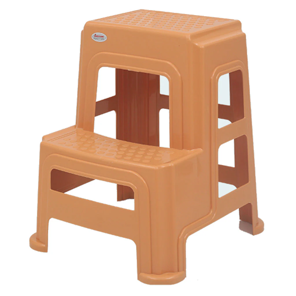 Supreme Stepper Multipurpose Plastic Stool Amber Gold
