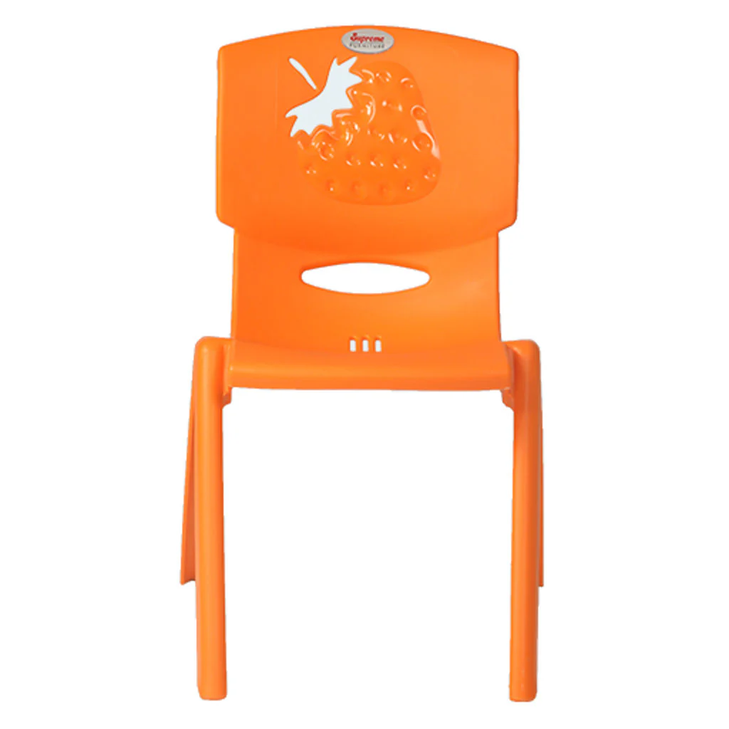 Supreme Strawberry Plastic Baby Chair Orange