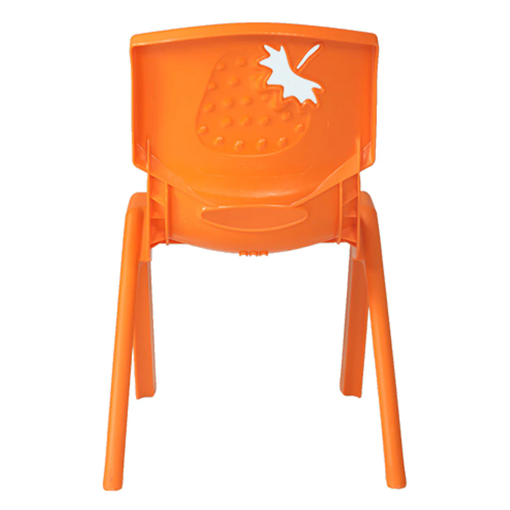Supreme Strawberry Plastic Baby Chair Orange - Image 3