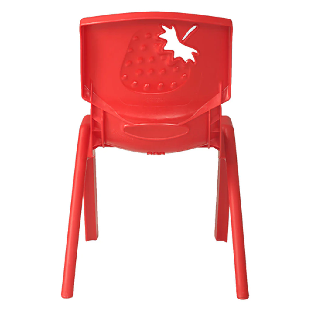 Supreme Strawberry Plastic Baby Chair Red - Image 3