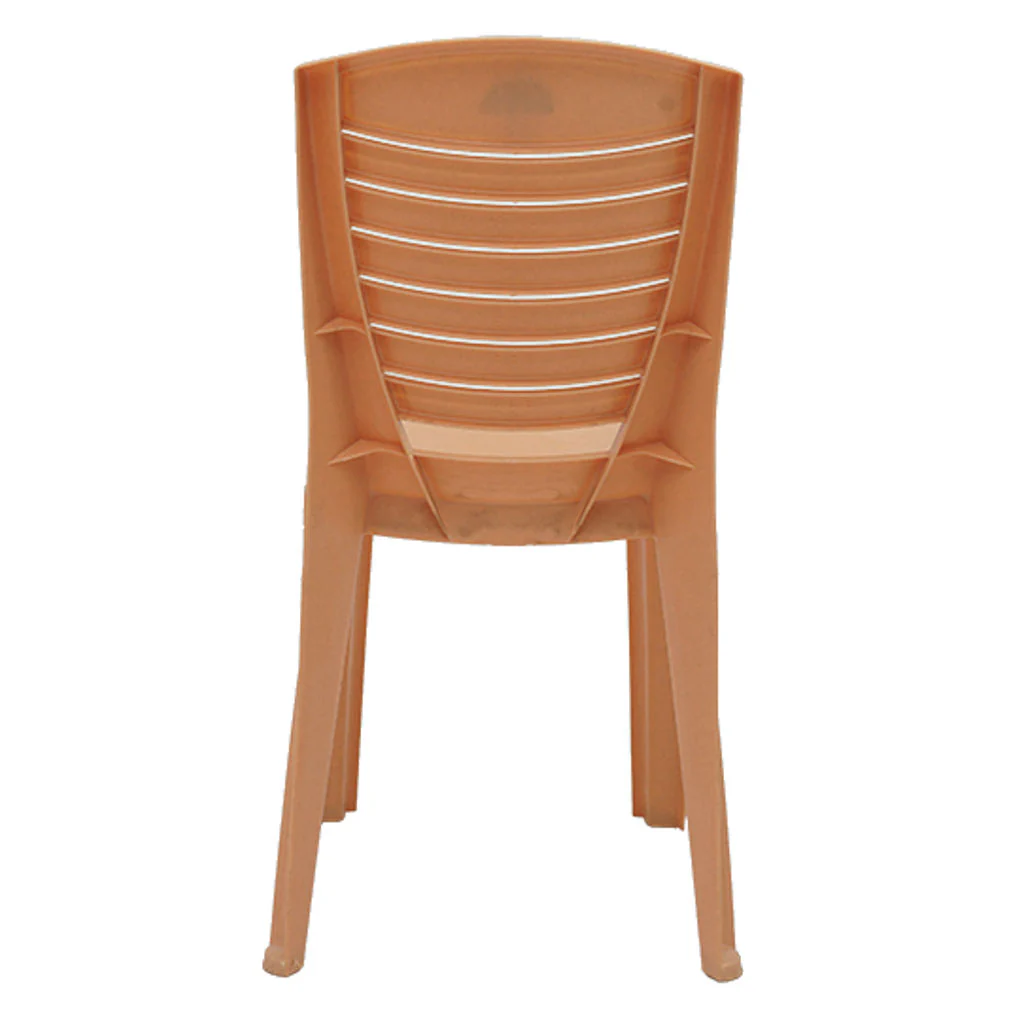 Supreme Sunny Armless Plastic Chair Marble Beige - Image 3