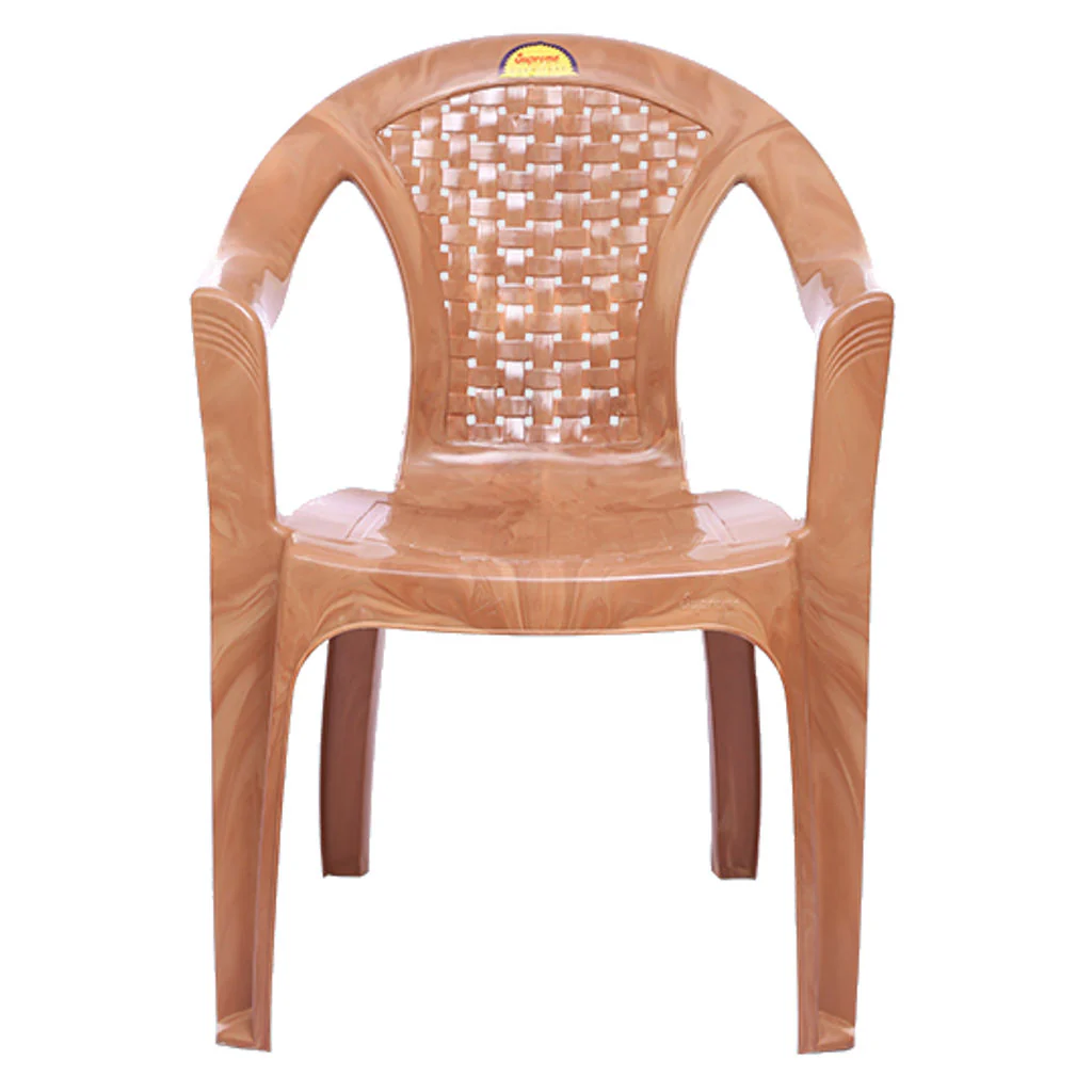 Supreme Timber Plastic Chair Sandalwood