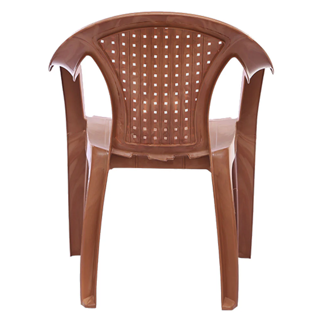 Supreme Timber Plastic Chair Sandalwood - Image 3