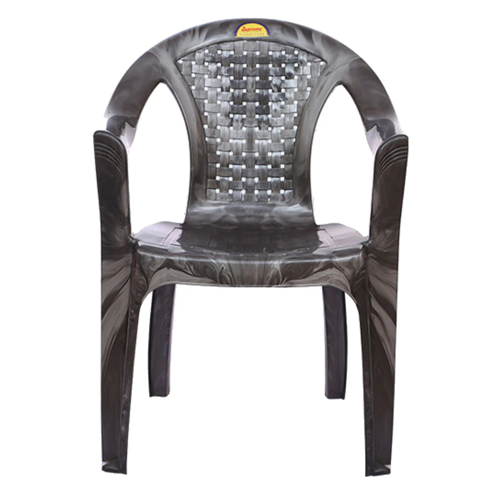 Supreme Timber Plastic Chair Silver Black