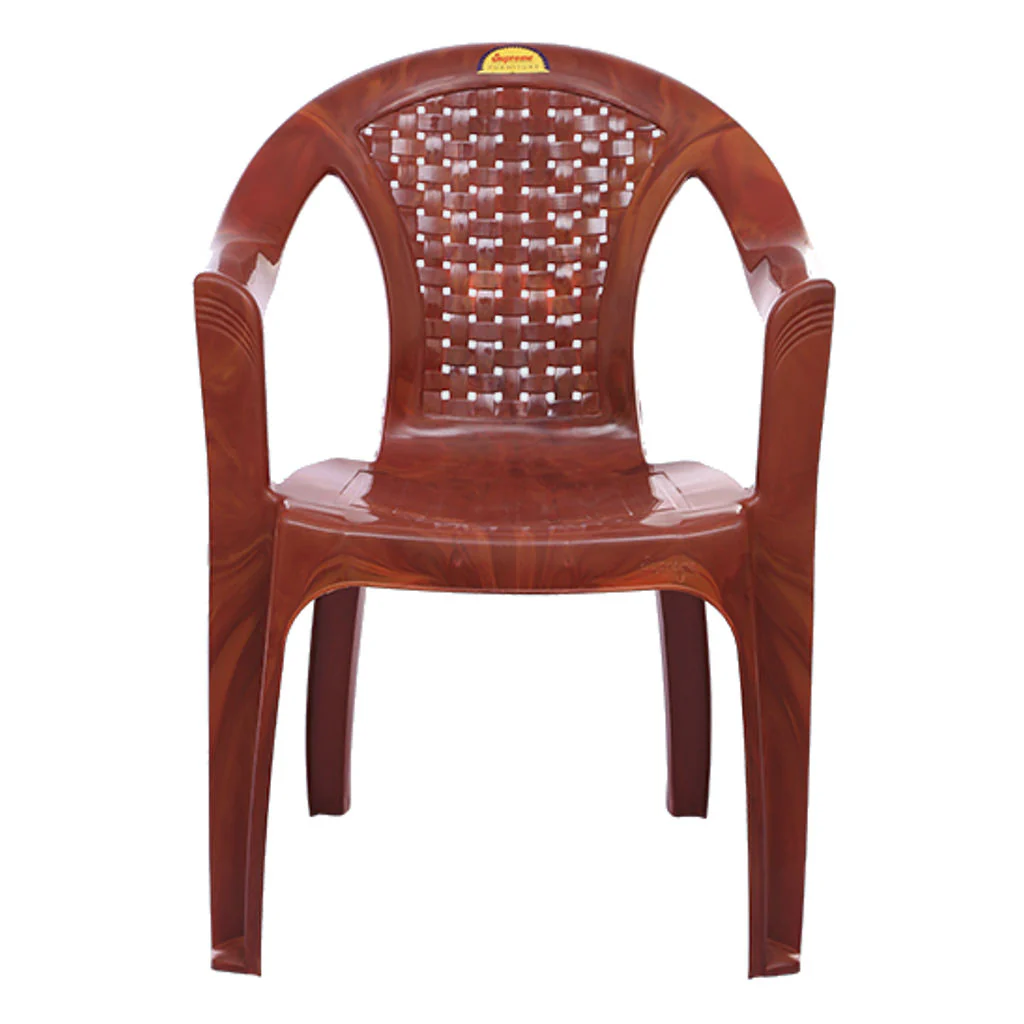 Supreme Timber Plastic Chair Teakwood