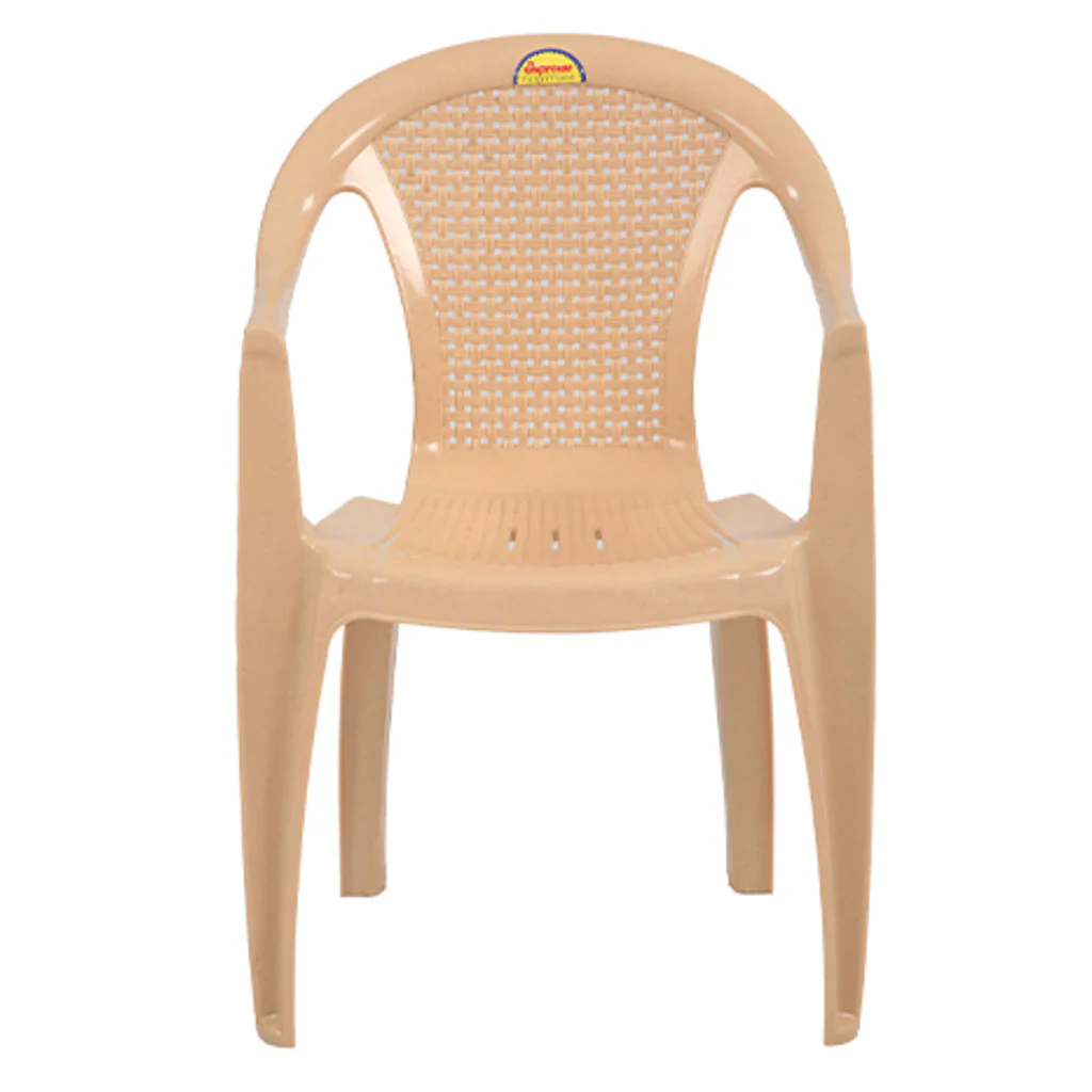 Supreme Uva Plastic Chair Marble Beige