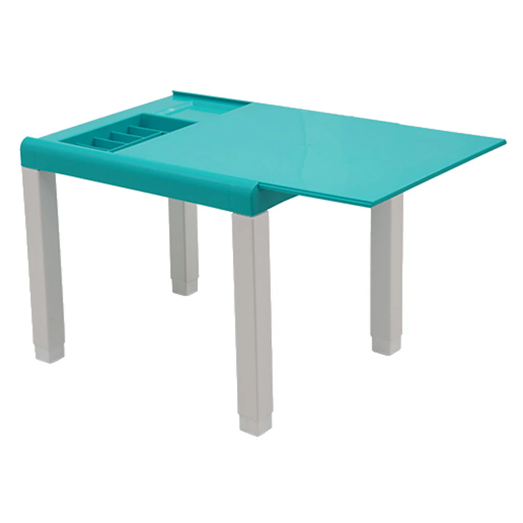 Supreme Zeta Plastic Kids Table Sea Green-White - Image 2