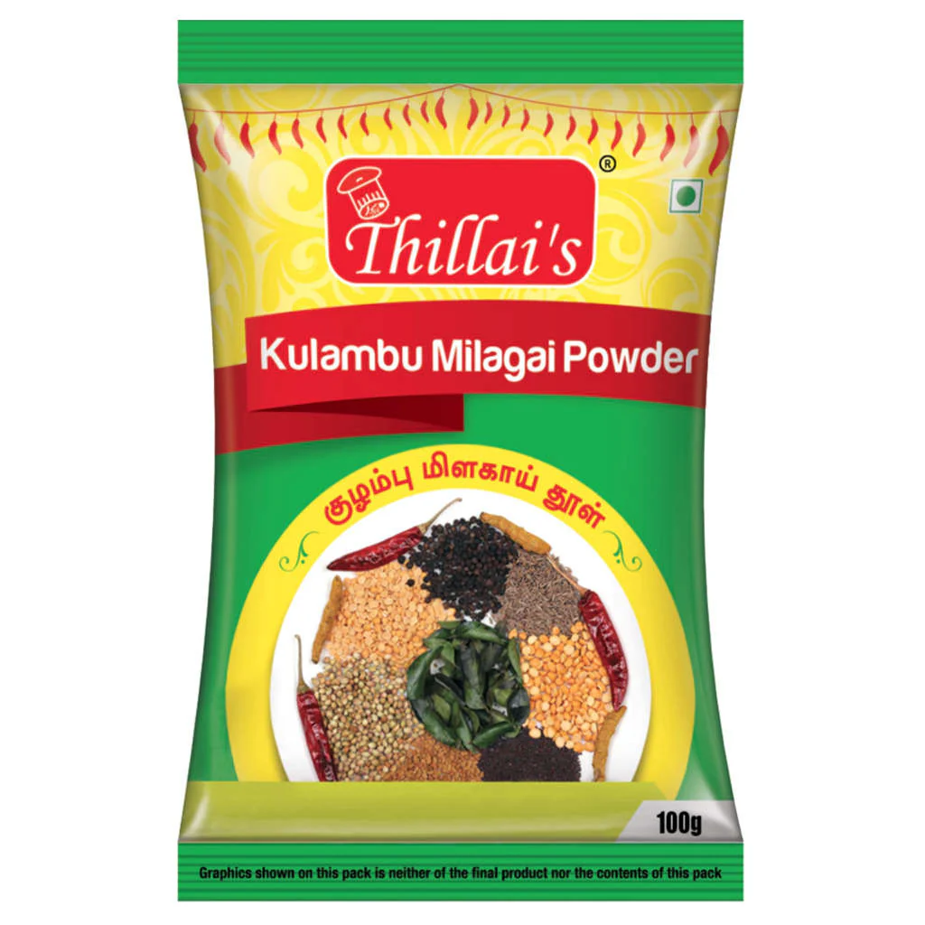 Thillai's Kulambu Milagai Powder 100g