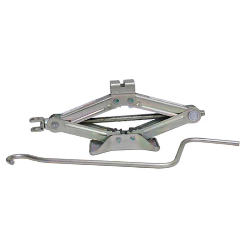 Titan Iron Silver Manual Car Scissor Jack With Handle 1 Ton