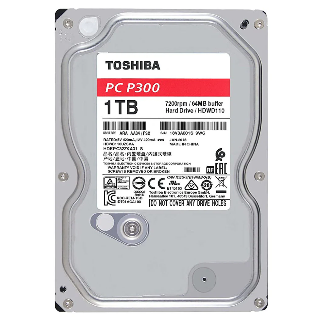 Toshiba Desktop Internal Hard Disk Drive 1TB