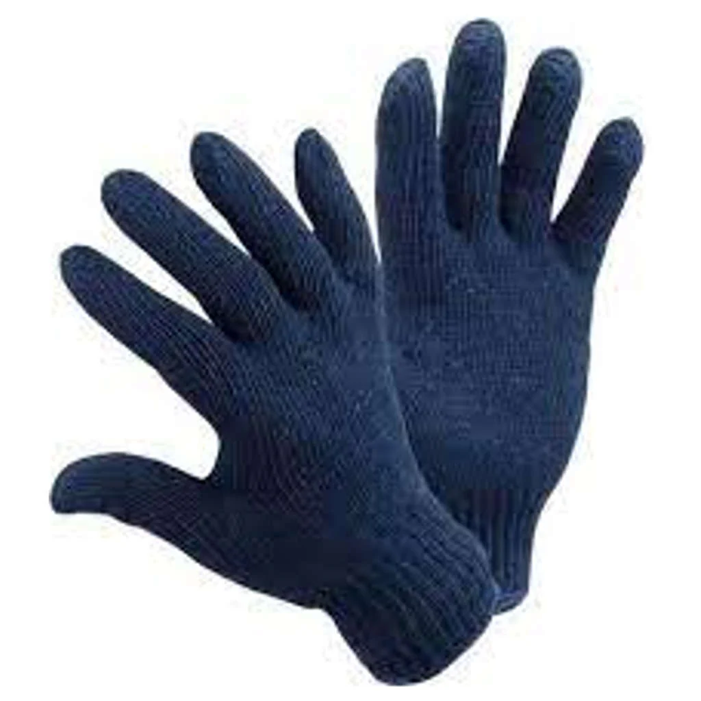 UDF Cotton Knitted Gloves Blue
