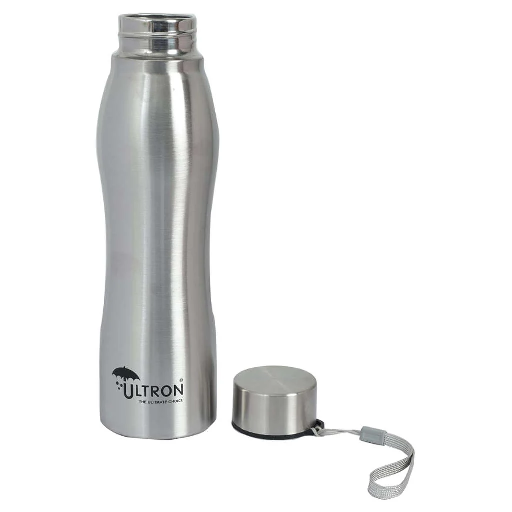 Ultron Aqua Fresh Single Wall Stainless Steel Water Bottle 1000 ml - Image 2