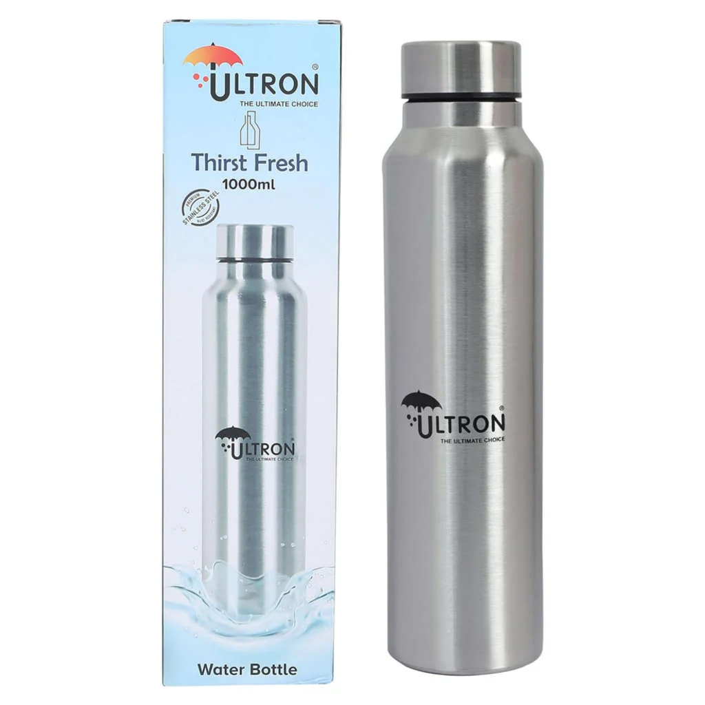 Ultron Thirst Fresh Single Wall Stainless Steel Water Bottle 1000 ml - Image 4