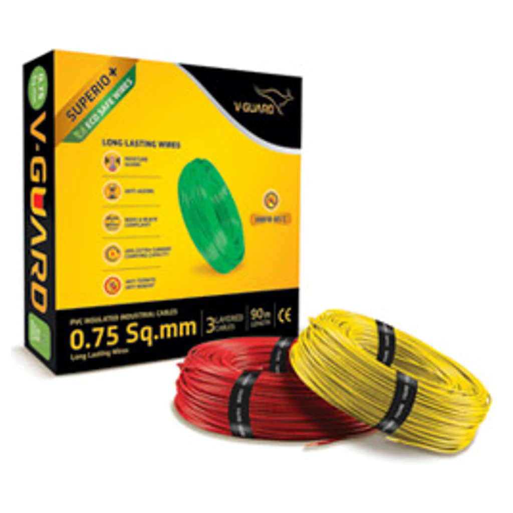 V-Guard Superio Plus HRFR Wiring Cable 90 Mtrs 4 Sq.mm