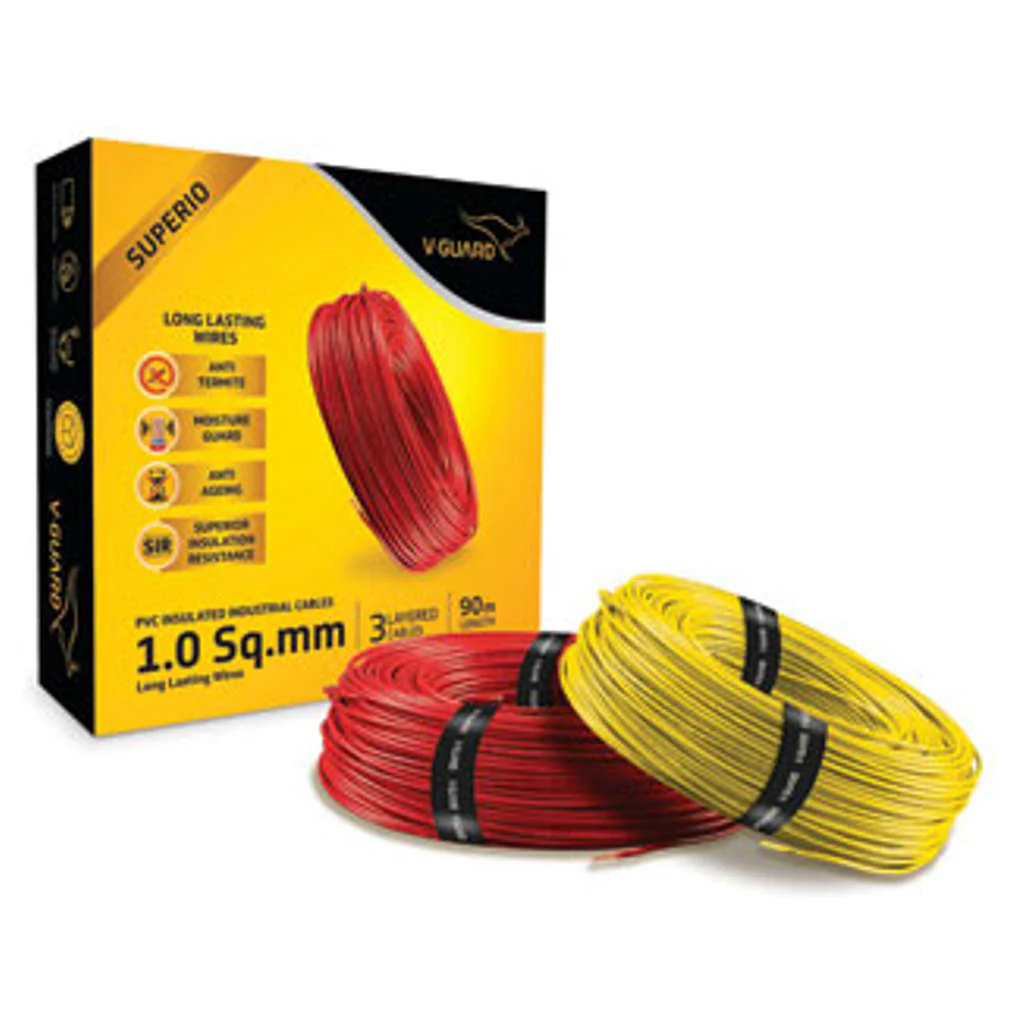 V-Guard Superio Triple Layer PVC Insulated Wiring Cable 90 Meters 1.5 Sq.mm