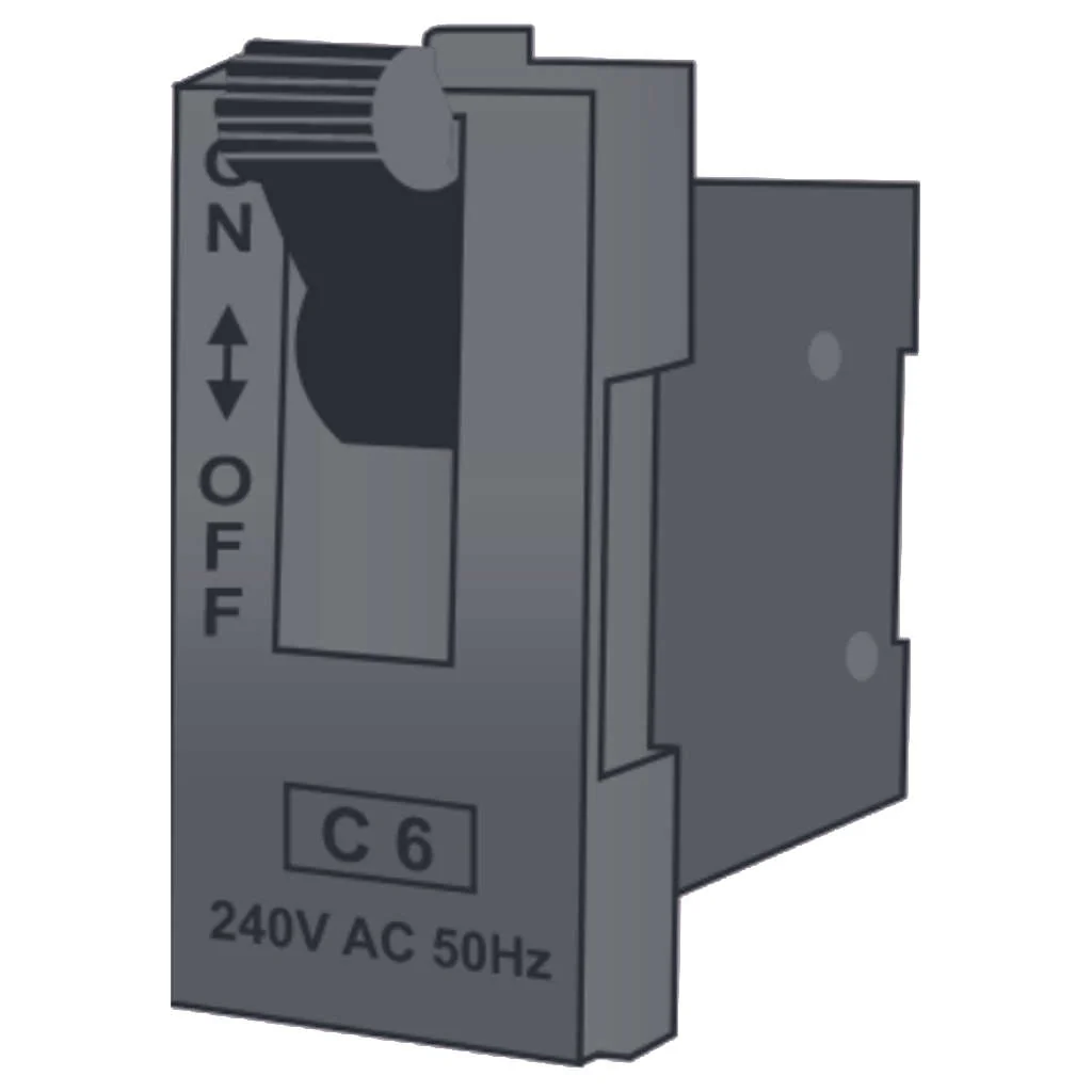 Veto Vyoma Single Pole MCB 6A-32A Mat Grey