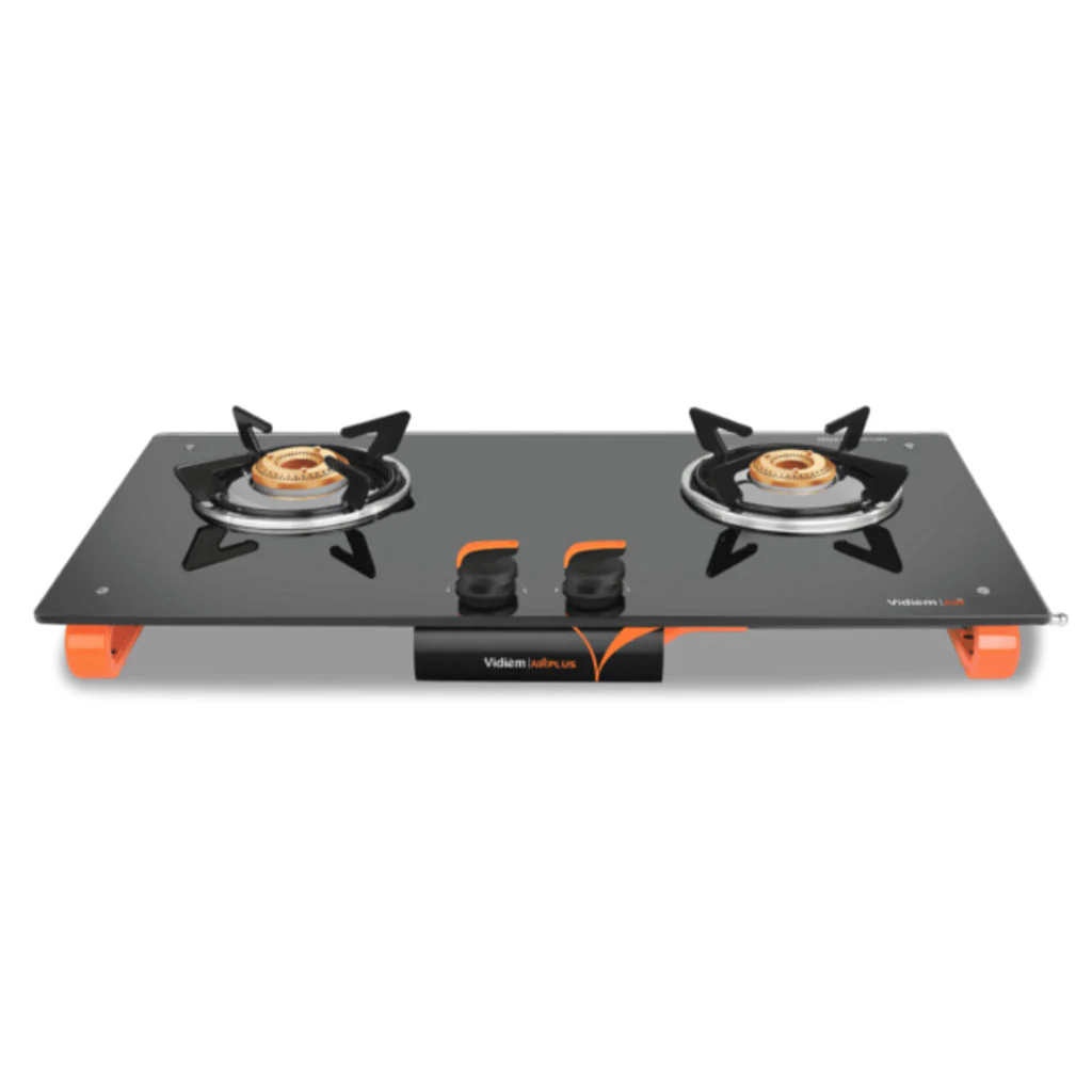 Vidiem Air Plus Glass Top Gas Stove 2 Burner