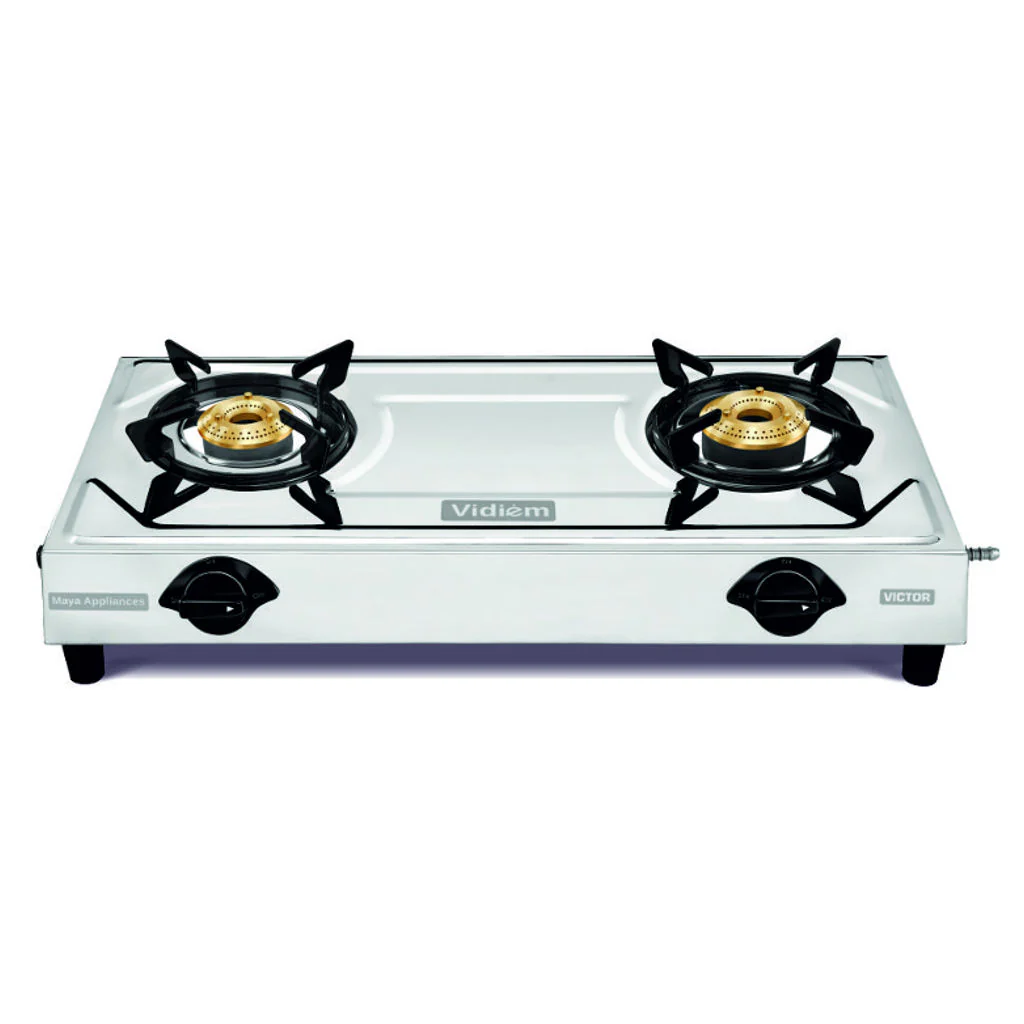 Vidiem Victor Stainless Steel Gas Stove 2 Burner